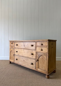 An English Pine Sideboard c1860