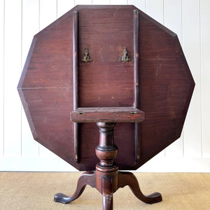 A Large Antique English Mahogany Tripod Table