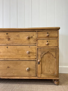 An English Pine Sideboard c1860