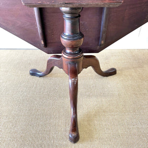 A Large Antique English Mahogany Tripod Table