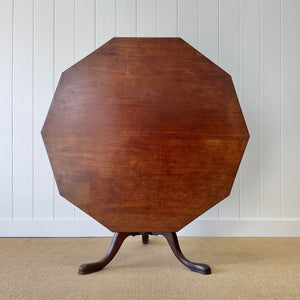 A Large Antique English Mahogany Tripod Table