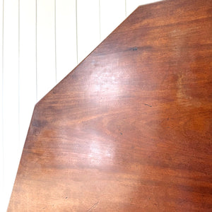 A Large Antique English Mahogany Tripod Table