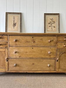 An English Pine Sideboard c1860