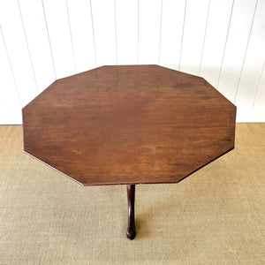 A Large Antique English Mahogany Tripod Table