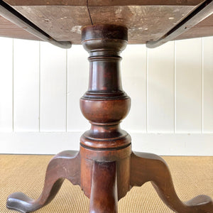 A Large Antique English Mahogany Tripod Table