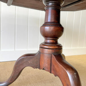 A Large Antique English Mahogany Tripod Table