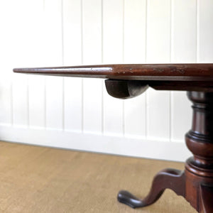 A Large Antique English Mahogany Tripod Table