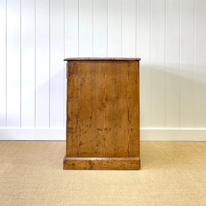 An Antique Pine Set or Bank of Drawers