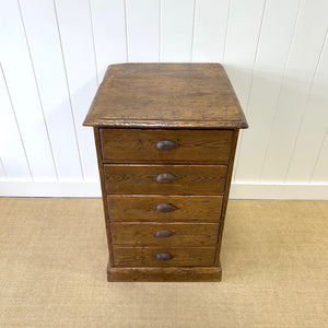 An Antique Pine Set or Bank of Drawers