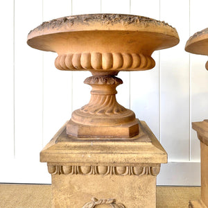 A Delightful Pair of Antique Garden Urns