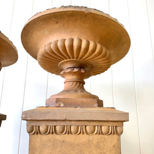 A Delightful Pair of Antique Garden Urns