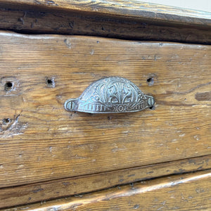 An Antique Pine Set or Bank of Drawers