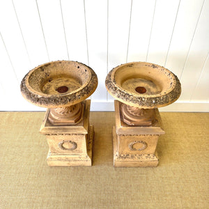 A Delightful Pair of Antique Garden Urns