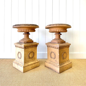 A Delightful Pair of Antique Garden Urns