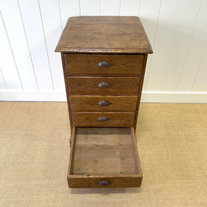 An Antique Pine Set or Bank of Drawers