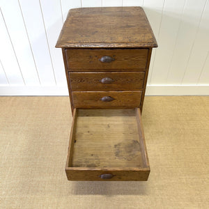 An Antique Pine Set or Bank of Drawers