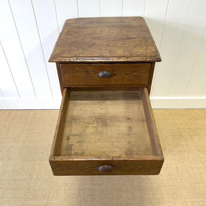 An Antique Pine Set or Bank of Drawers