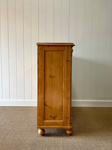 A Monumental Scottish Pine Chest of Drawers Dresser on Tulip Feet c1890