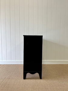 An English Ebonized Georgian Mahogany Chest of Drawers Dresser c1800