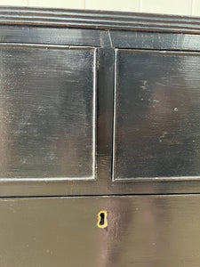 An English Ebonized Georgian Mahogany Chest of Drawers Dresser c1800