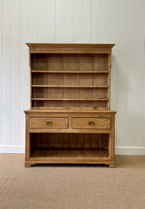 A Large Late 19th Century Pine Welsh Dresser or Cupboard