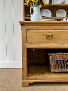 A Large Late 19th Century Pine Welsh Dresser or Cupboard