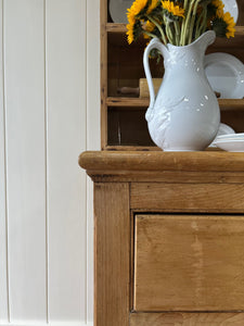 A Large Late 19th Century Pine Welsh Dresser or Cupboard