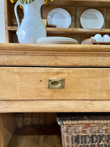 A Large Late 19th Century Pine Welsh Dresser or Cupboard