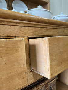 A Large Late 19th Century Pine Welsh Dresser or Cupboard