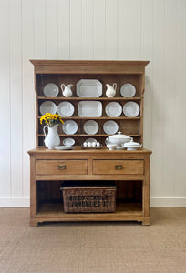 A Large Late 19th Century Pine Welsh Dresser or Cupboard