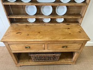 A Large Late 19th Century Pine Welsh Dresser or Cupboard