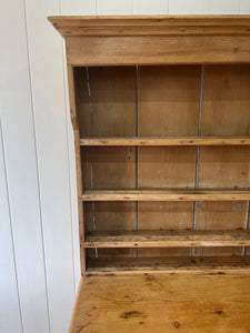 A Large Late 19th Century Pine Welsh Dresser or Cupboard