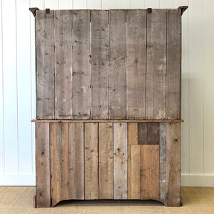 A 19th Century Pine Welsh Dresser Green/Blue Paint