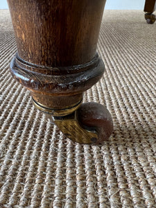 An Antique English Oak Floral Lounge Chair