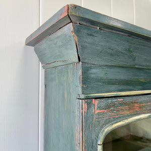 A 19th Century Pine Welsh Dresser Green/Blue Paint
