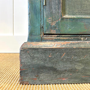 A 19th Century Pine Welsh Dresser Green/Blue Paint