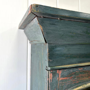 A 19th Century Pine Welsh Dresser Green/Blue Paint