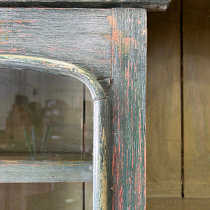 A 19th Century Pine Welsh Dresser Green/Blue Paint