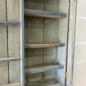 A 19th Century Pine Welsh Dresser Green/Blue Paint