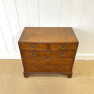 A Beautiful English Georgian Oak Chest of Drawers