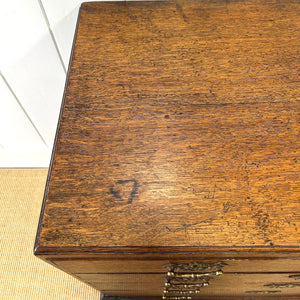 A Beautiful English Georgian Oak Chest of Drawers