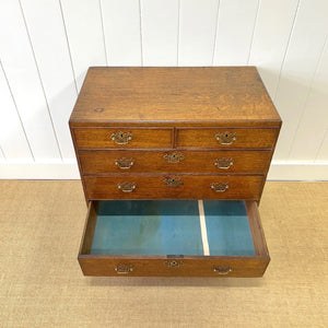 A Beautiful English Georgian Oak Chest of Drawers