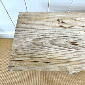 An Antique French Bleached Washboard Table c1890