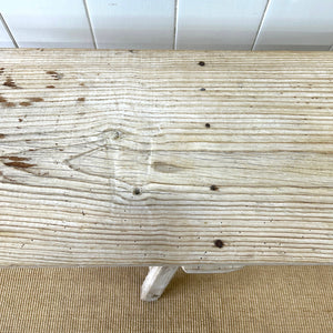 An Antique French Bleached Washboard Table c1890