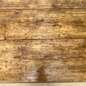 An Antique Country Pine 9ft Plank Top Dining Table