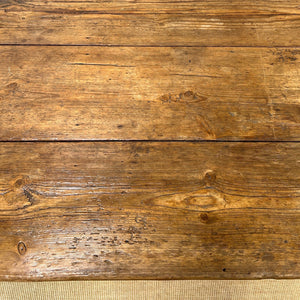 An Antique Country Pine 9ft Plank Top Dining Table