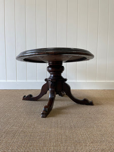 Antique English Country Mahogany Coffee Table c1890