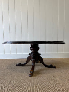 Antique English Country Mahogany Coffee Table c1890