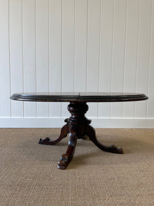 Antique English Country Mahogany Coffee Table c1890
