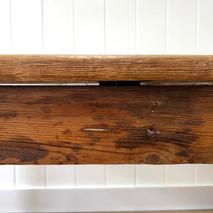 An Antique Country Pine 9ft Plank Top Dining Table